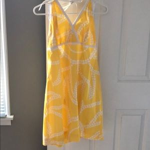 Lilly Pulitzer yellow sun halter dress